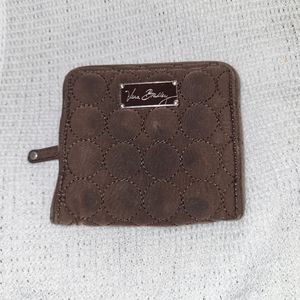 Vera Bradley Brown Quilted Wallet